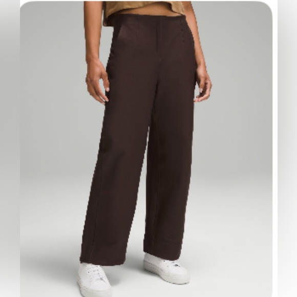Lululemon Women’s Wide leg Utilitech Relaxed Mid-Rise Trouser 7/8 Espresso 8 - Picture 1 of 7